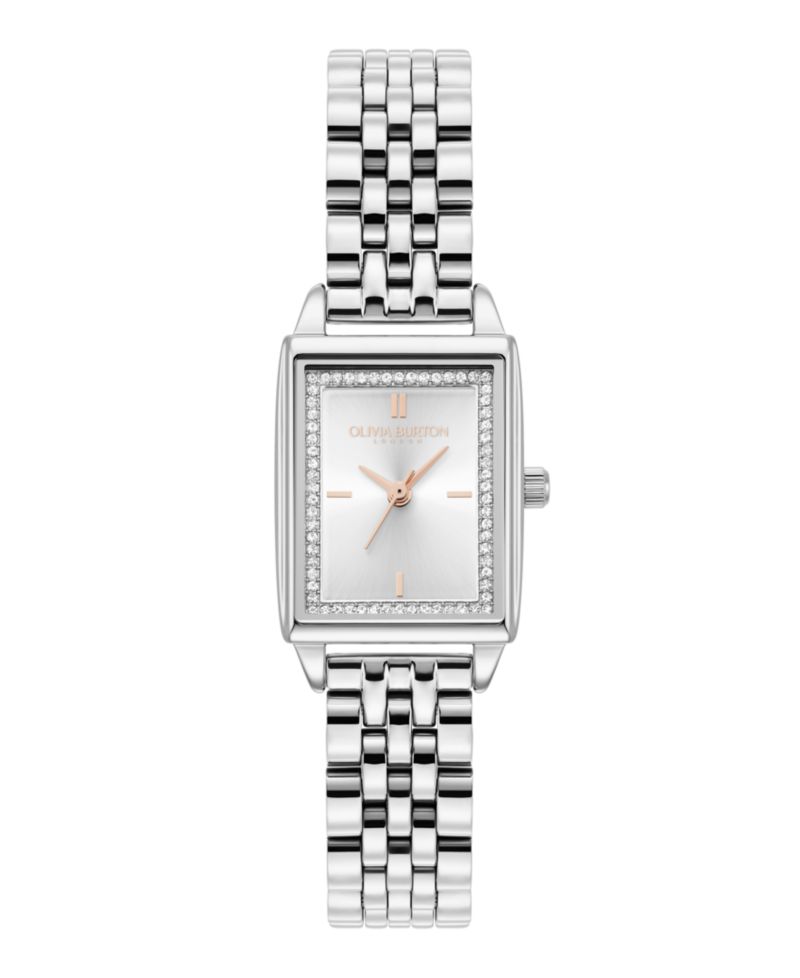 Women's Quartz Silver-Tone Stainless Steel Bracelet Watch 25.5mm x 20.5mm