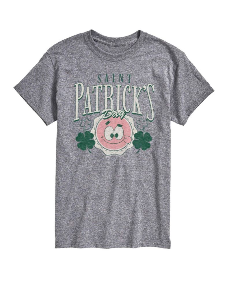 Men's SpongeBob Squarepants St. Patrick's Day Short-Sleeve Graphic T-Shirt