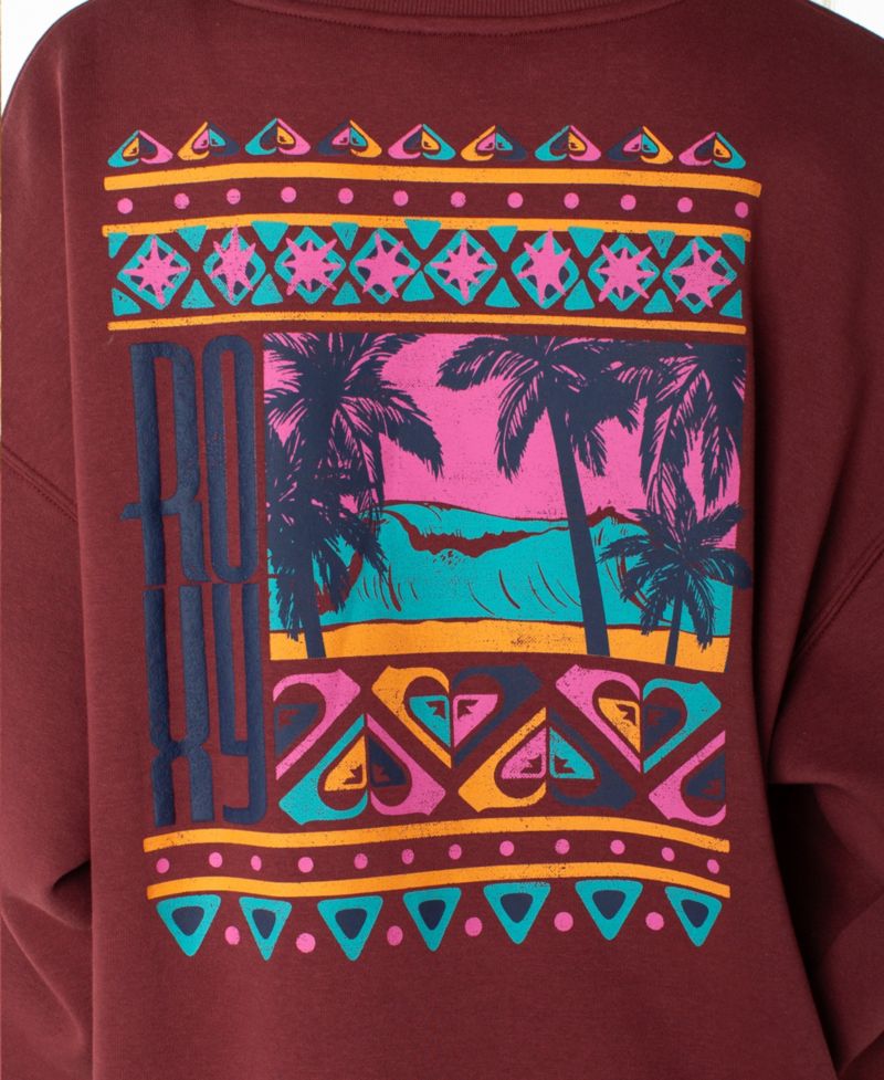 Women's Morning Stroll Oversized Graphic Crewneck Sweatshirt