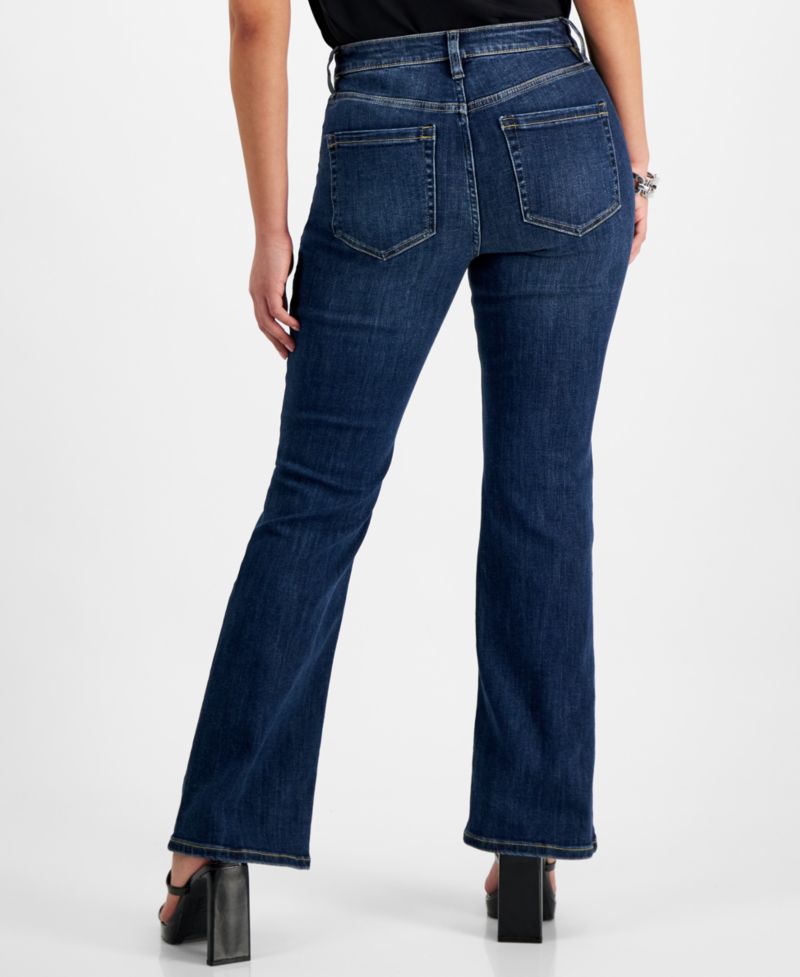 Petite Mid-Rise Bootcut Denim Jeans