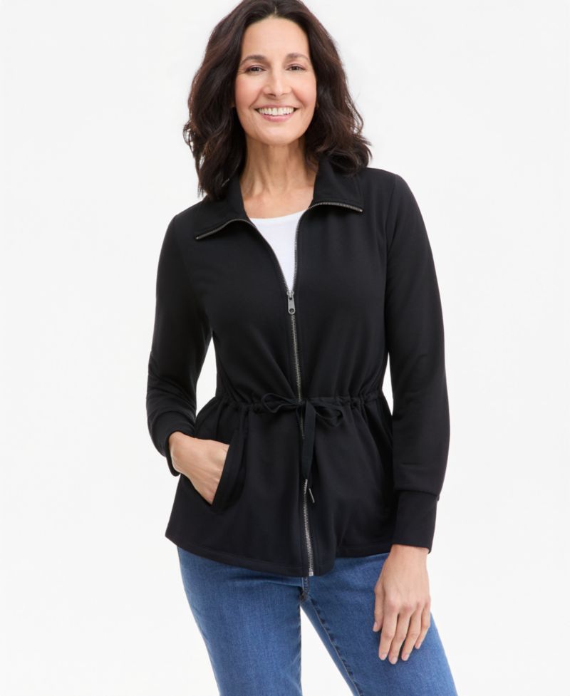Women's LuxLounge French Terry Zip Up Jacket