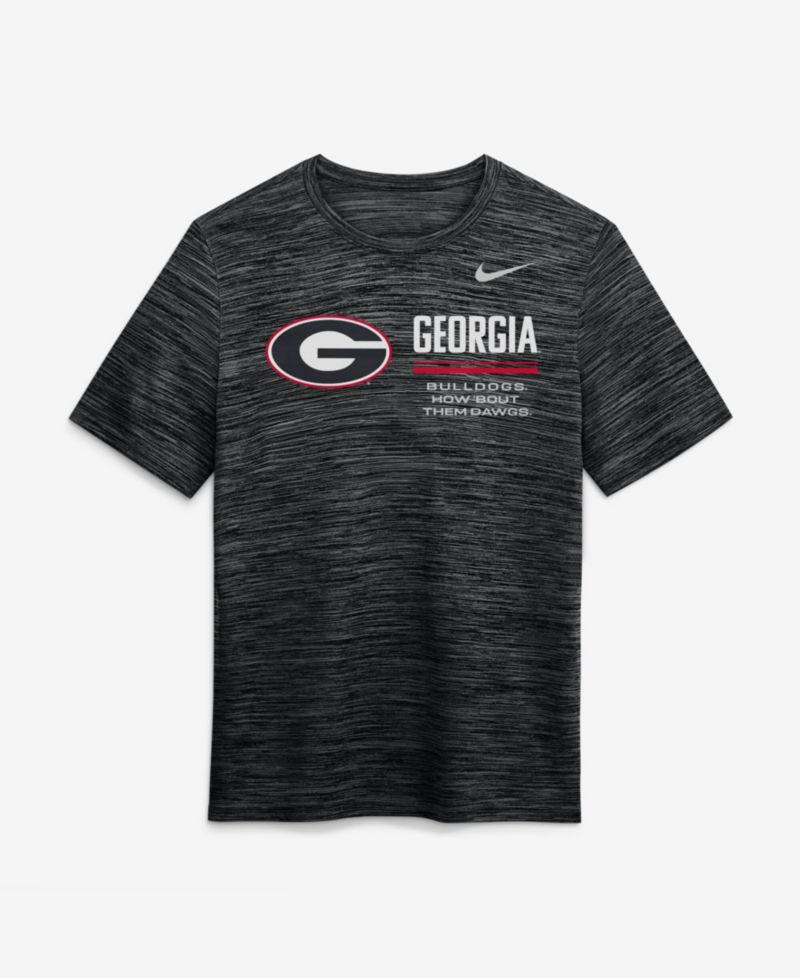 Men's Black Georgia Bulldogs Sideline Velocity Dri-FIT T-Shirt