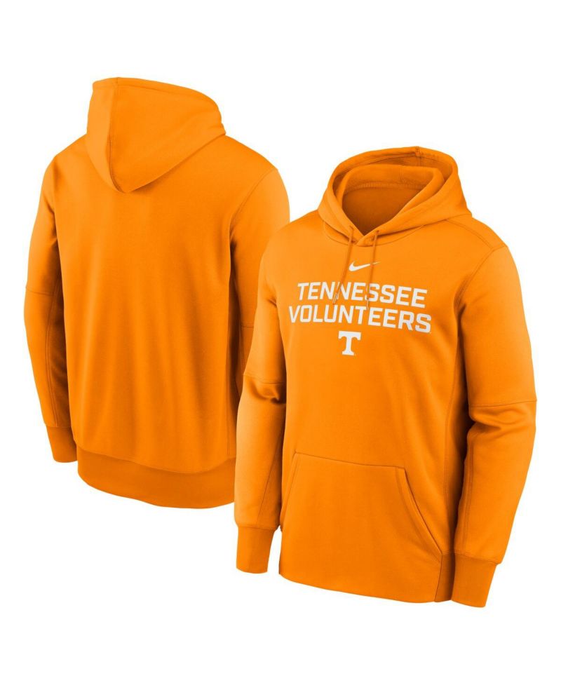 Men's Tennessee Orange Tennessee Volunteers Team Stacked Performance Pullover Hoodie