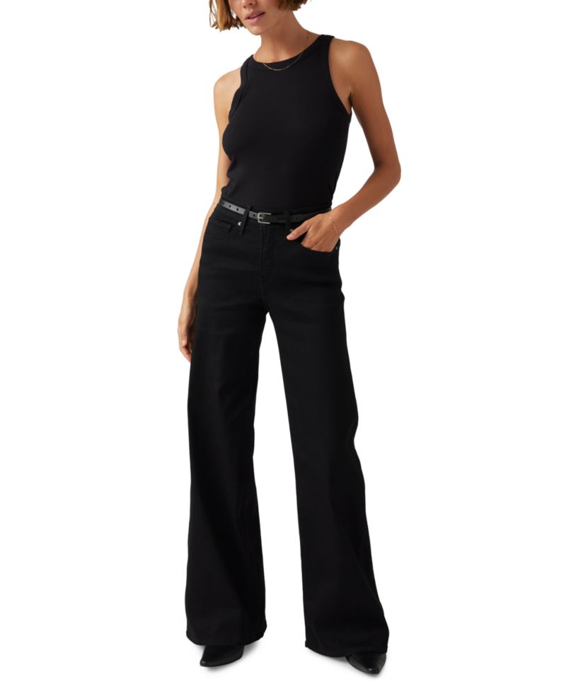 Plus Size Mid Rise 318 Shaping Wide-Leg Jeans