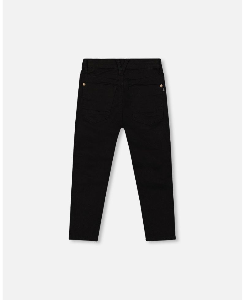 Boy Stretch Twill Pants Black - Toddler|Child