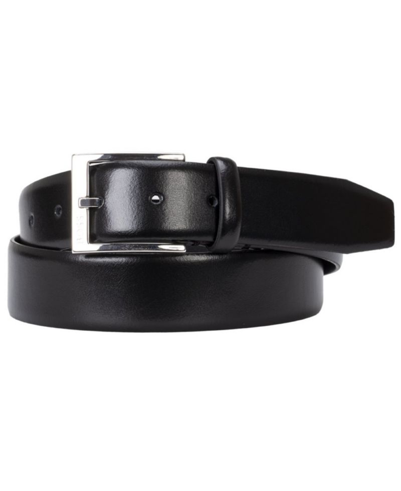 35MM Men's Silver-Tone Buckle Belt