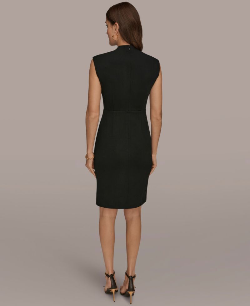 Women's Sleeveless Wrap Sheath Dress