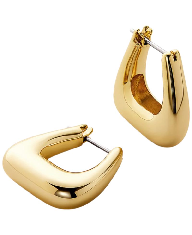 Colene Gold-Plated Chunky Hoop Earrings