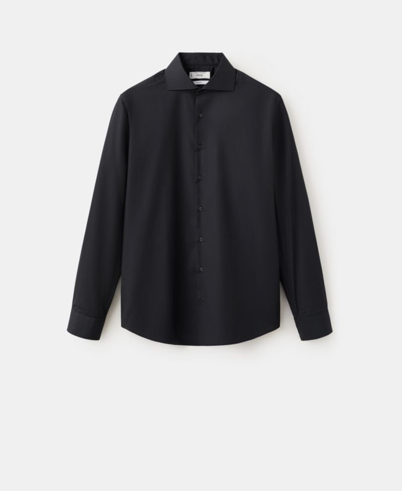 Men's Slim-Fit Cotton Poplin Dress Shirt