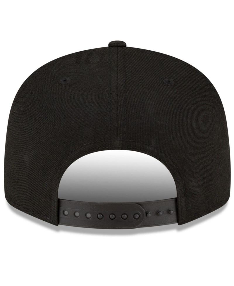 Men's Arizona Diamondbacks Black On Black 9fifty Snapback Adjustable Hat