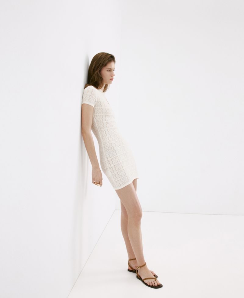 Women's Short Open-Knit Dress