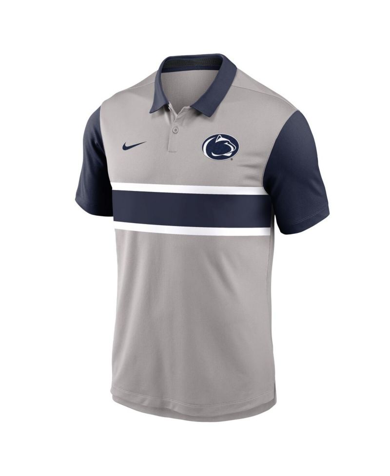 Men's Gray/Navy Penn State Nittany Lions Vapor Performance Polo Shirt