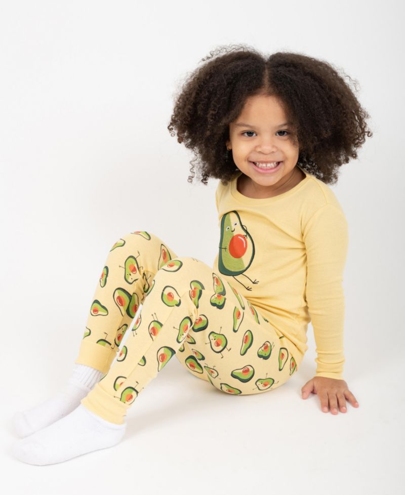 Baby Girls Two-Piece Cotton Long Sleeve Shirt and Pants Pajama Set - Sweet and Playful Prints