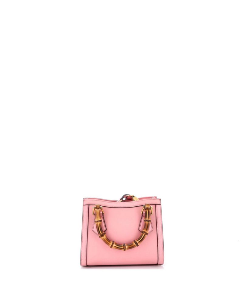 Mini Diana NM Bamboo Handle Tote Leather