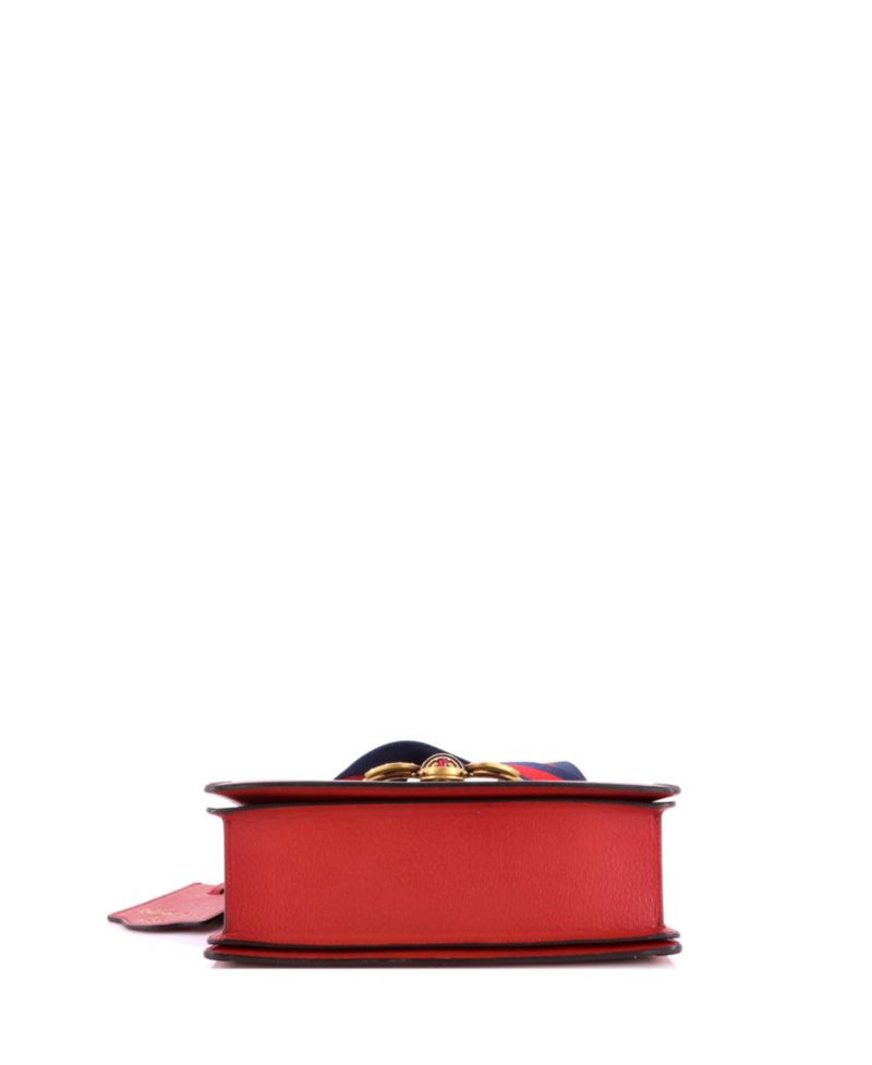 Small Queen Margaret Top Handle Bag GG Coated Canvas with Leather