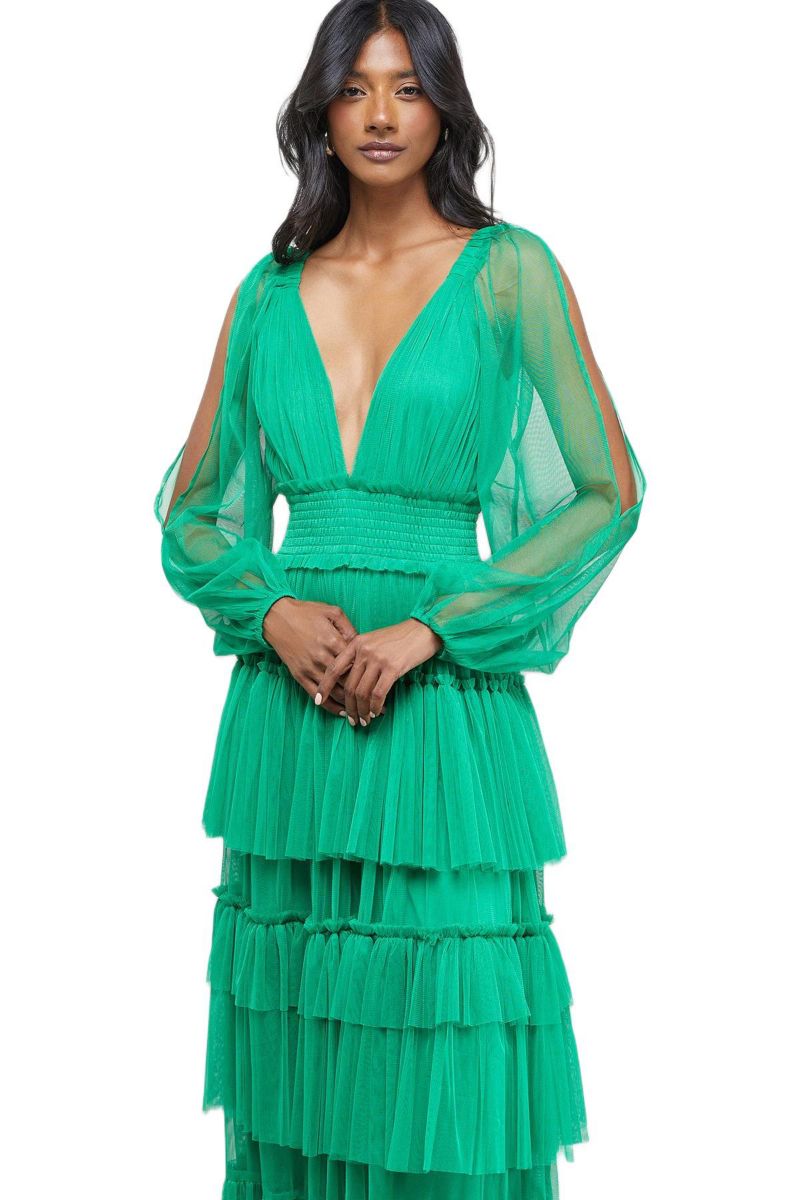 Women's Cinched Waist Maxi Dress