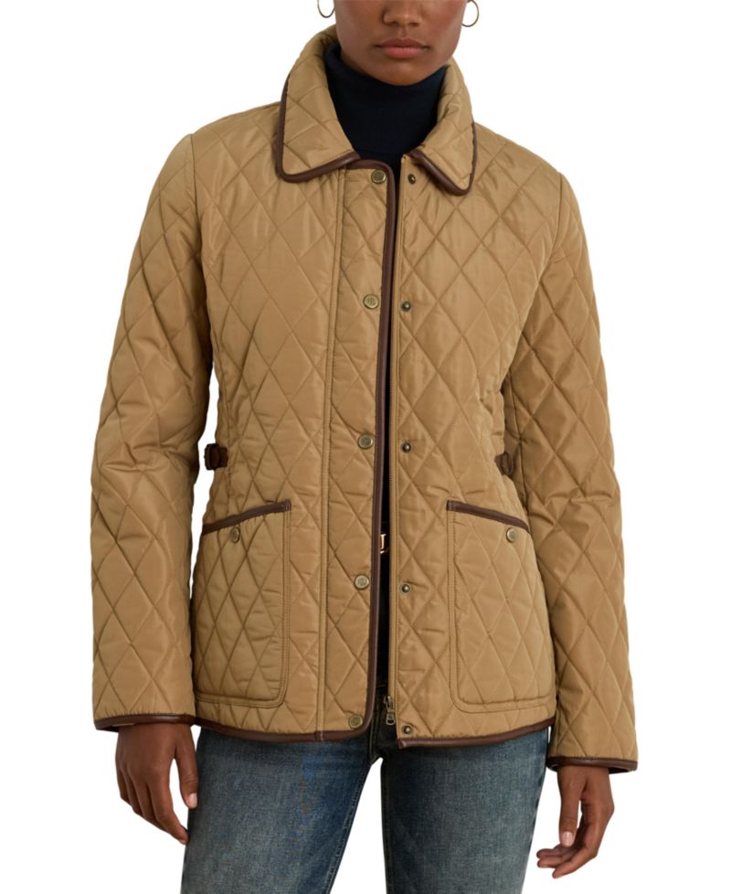 Women's Quilted Velboa-Lined Coat