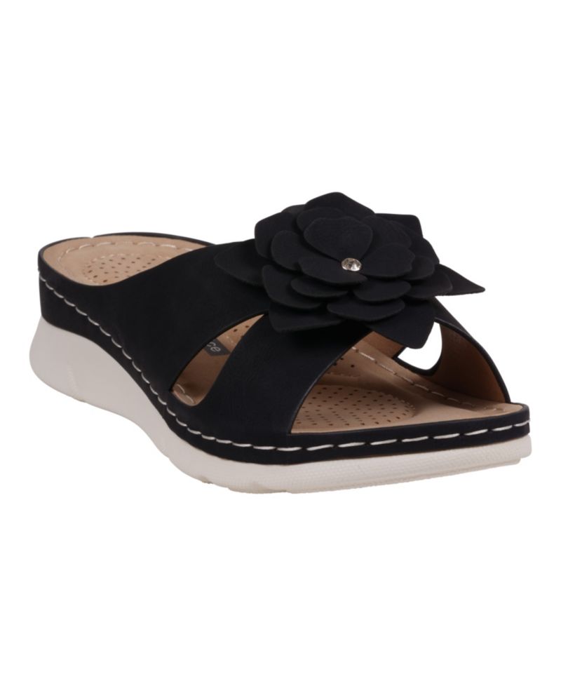 Women's Claire Flower Rosette Comfort Sandals