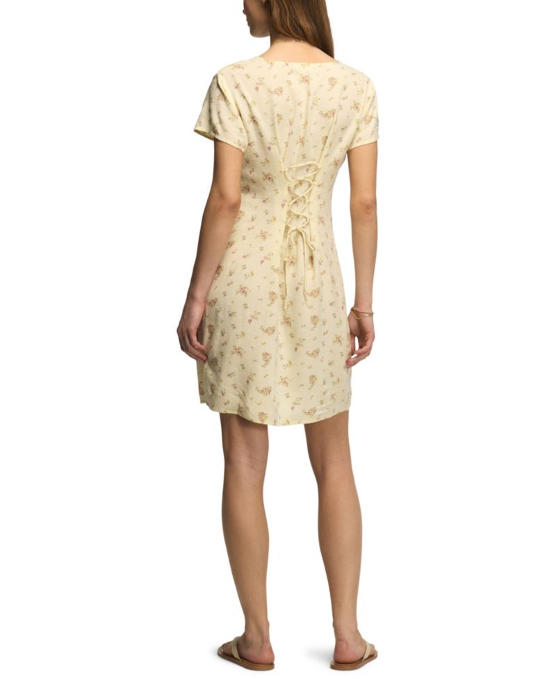 Women's Printed V-Neck Mini Slip Dress