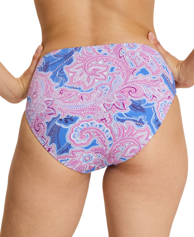Women's Paisley Daze High-Waisted Tummy-Control Bikini Bottom