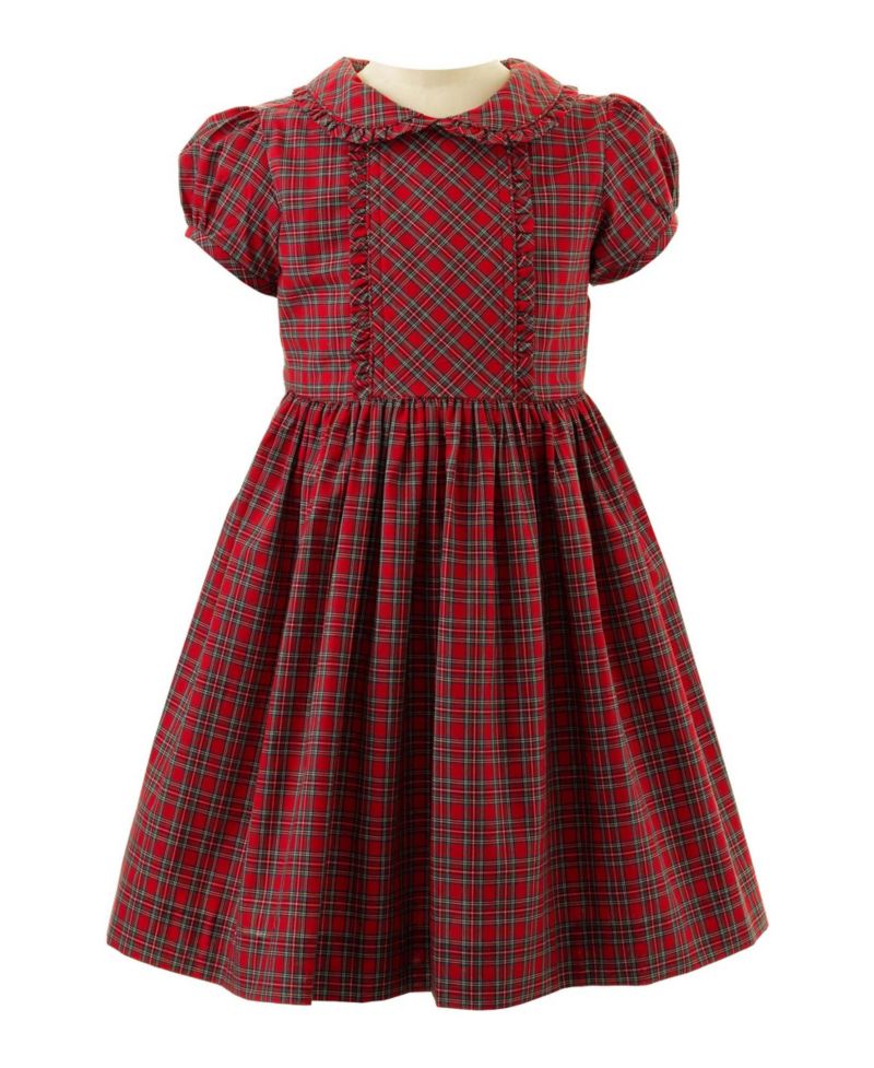 Girls' (2T-10) Tartan Frill Dress