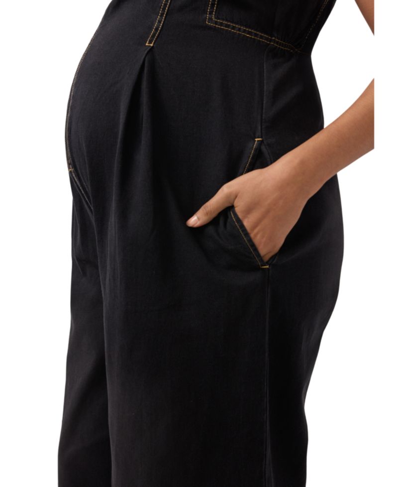 Women's Ingrid + Isabel Zip Front Drapey Denim Jumpsuit