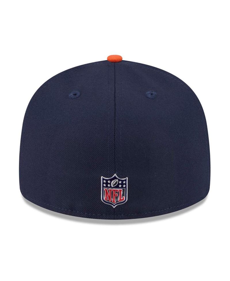 Men's Navy/Orange Chicago Bears 2026 NFL Draft Pre-Curved 59FIFTY Fitted Hat