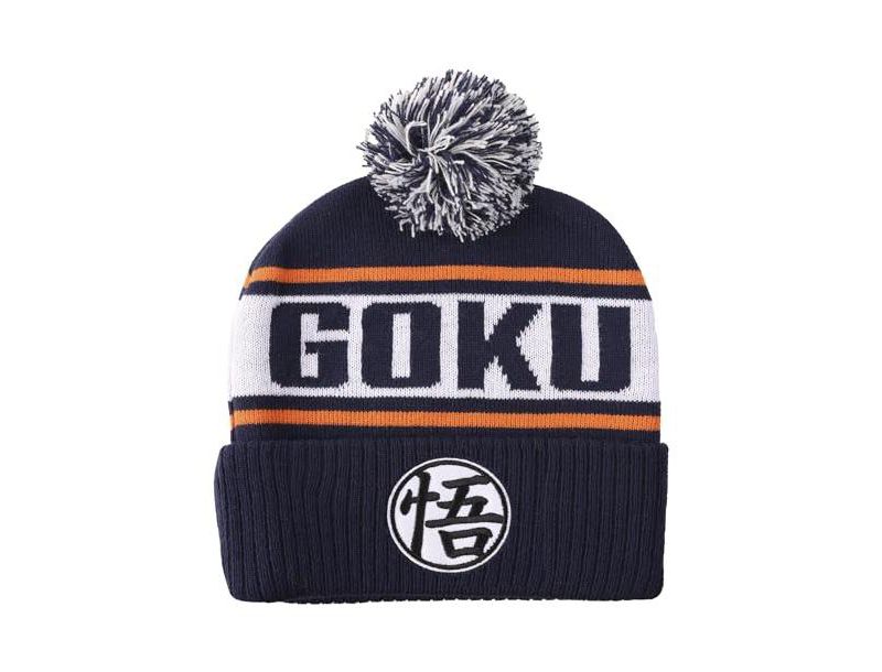 Men's Goku Kanji Blue Cuff Beanie