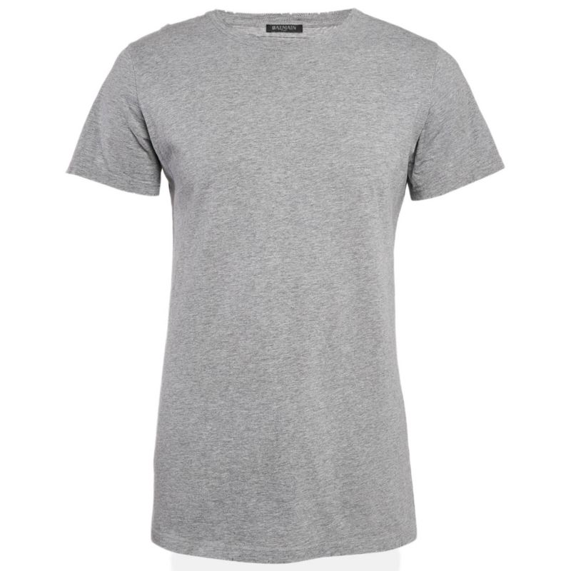 Men's Cotton Crew Neck Distressed T-Shirt