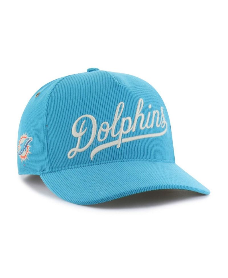 Men's Aqua Miami Dolphins Golden Age Corduroy Hitch Adjustable Hat