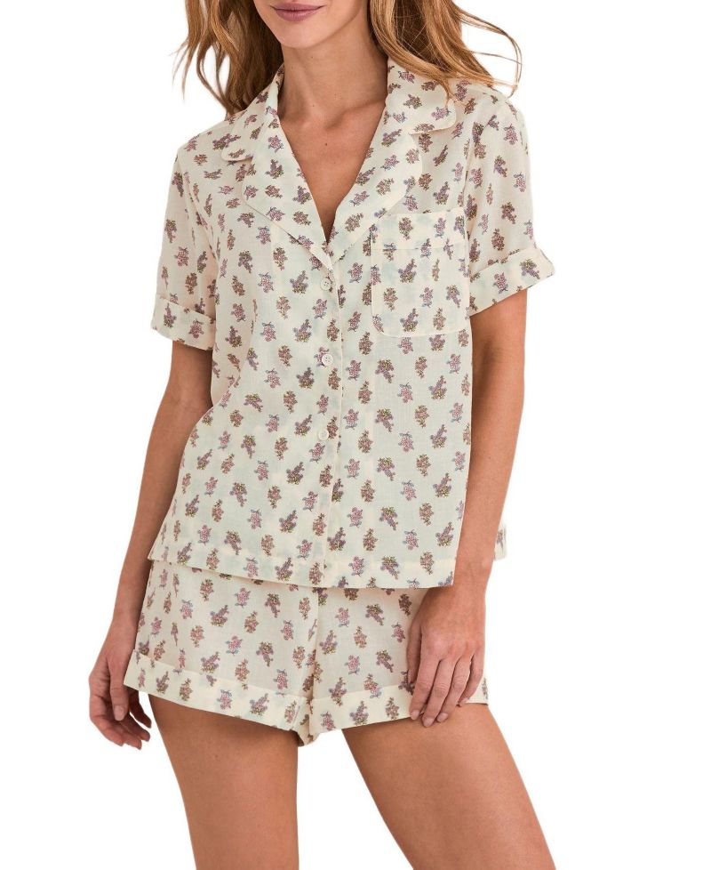 Women's Lucero Ultra-soft Short Sleeve Top and Shorts Pajama Set