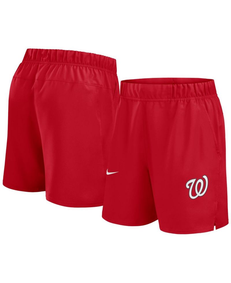 Men's Red Washington Nationals Woven Victory Performance Shorts