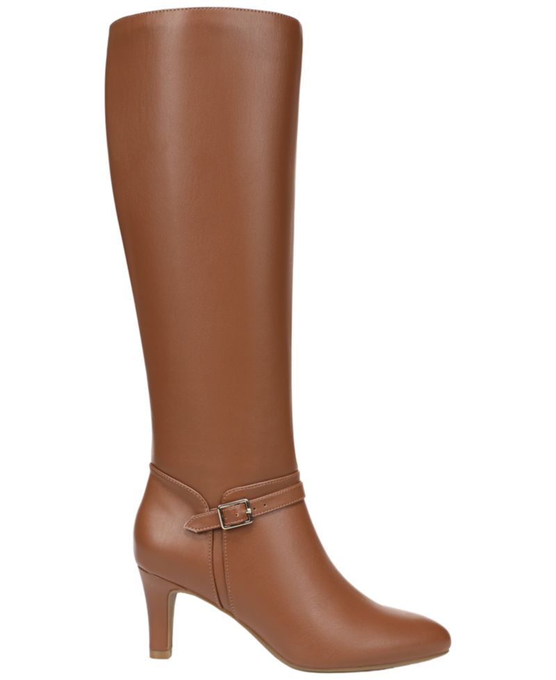 Women's Glenore Zip Wide Calf Tall Almond Toe Boots