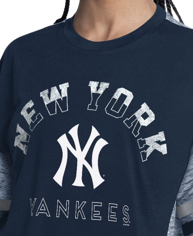 Women's Navy New York Yankees Off-Season Oversized Top