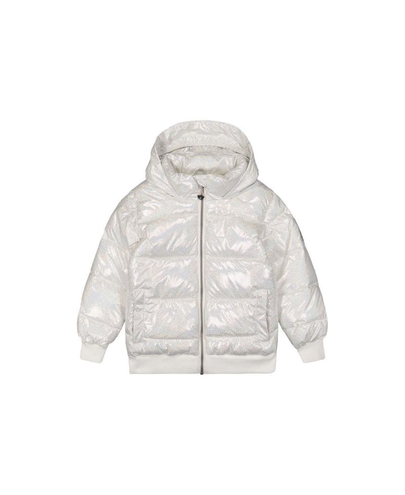 Little and Big Girl Winter Puffy Jacket Glitter