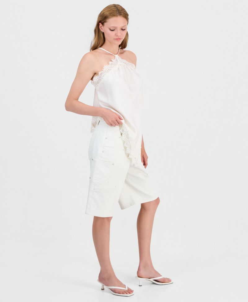 Women's Denim Cargo Shorts