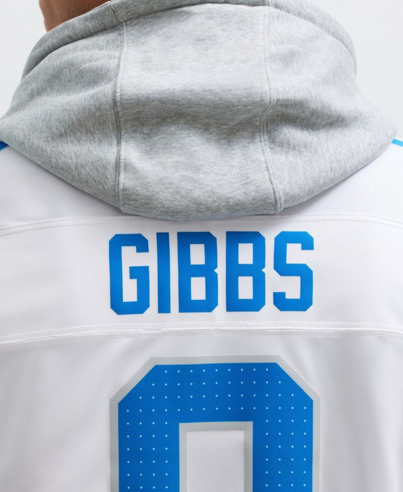 Men's Jahmyr Gibbs White Detroit Lions Vapor F.U.S.E. Limited Jersey