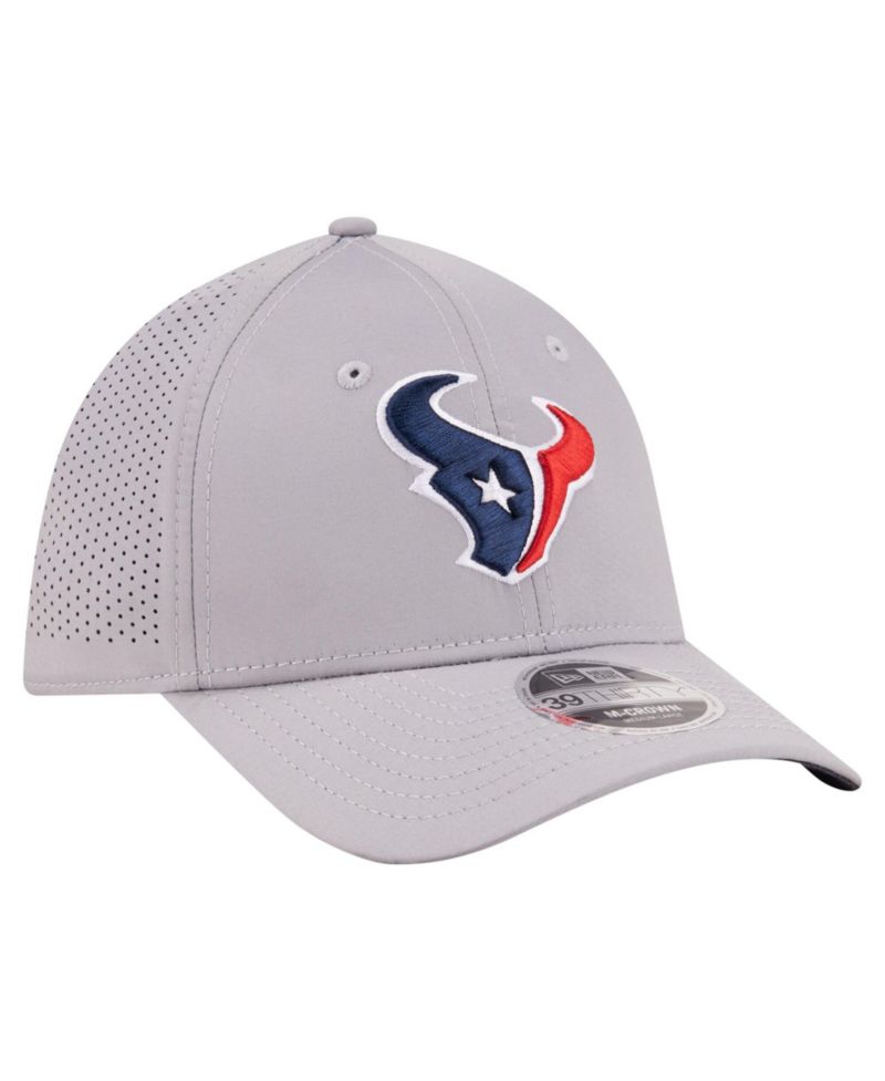 Men's Gray Houston Texans 39THIRTY M-Crown Flex Fit Hat