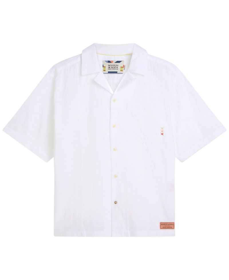 Men's Embroidered Short-Sleeve Shirt