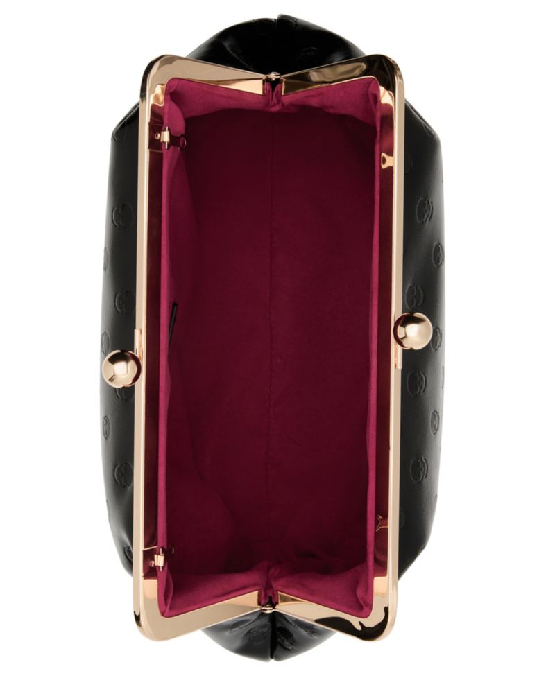 Skull Deboss Large Clutch Handbag