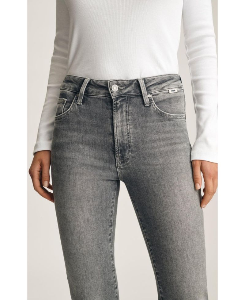 Women's Kendra High Rise Straight Leg In Grey Used Flex Blue