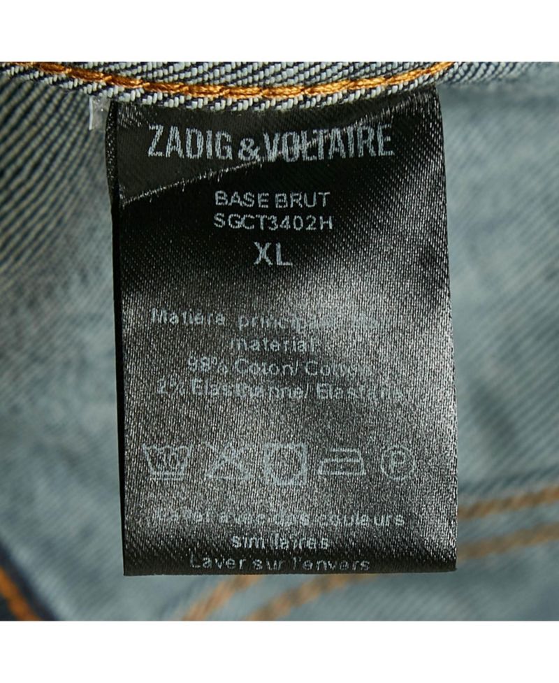 Women's Pre-Owned Zadig and Voltaire Blue Denim Button Front Jacket