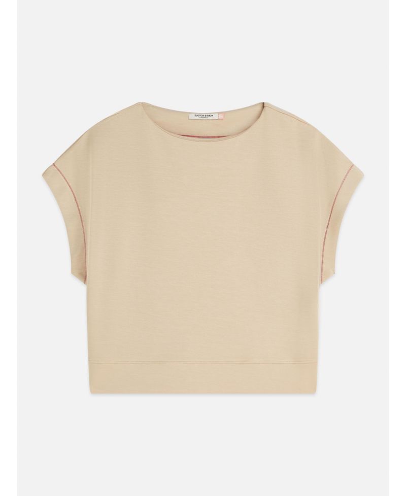 Women's Scotch and Soda Modal Slash Neck Sweatshirt