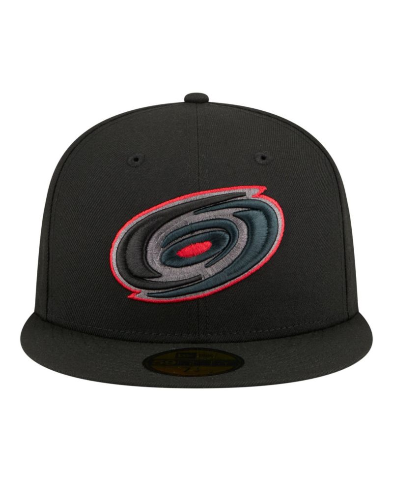 Men's Black Carolina Hurricanes Color Pop 59FIFTY Fitted Hat