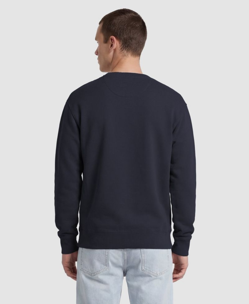Men's Navy Boston Red Sox Fleece Crew Sweatshirt