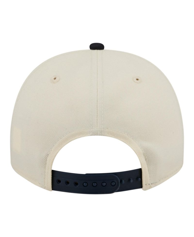 Men's Cream Houston Astros Throwback Tri-Hit A-Frame 9FIFTY Adjustable Hat