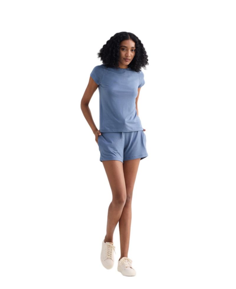 Women's Essential Short Sleeve Tee in Blue