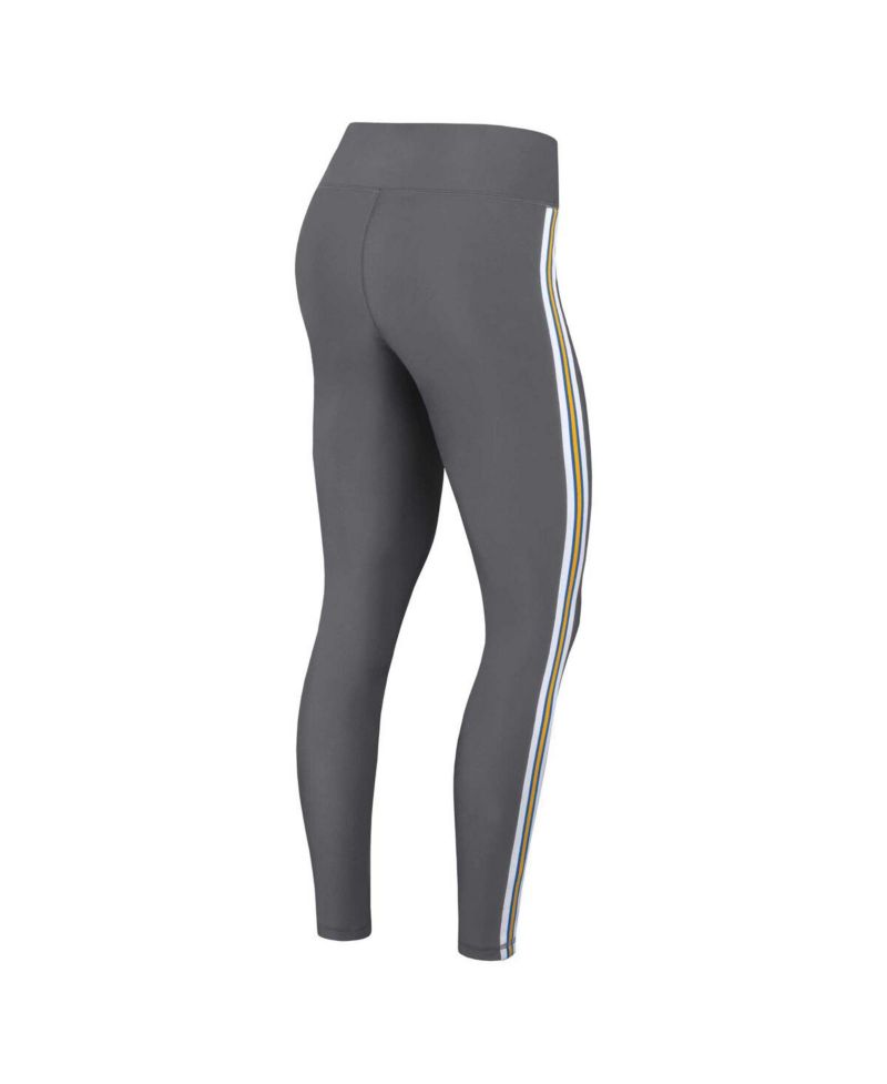 Women's Charcoal Los Angeles Chargers Color Block Leggings