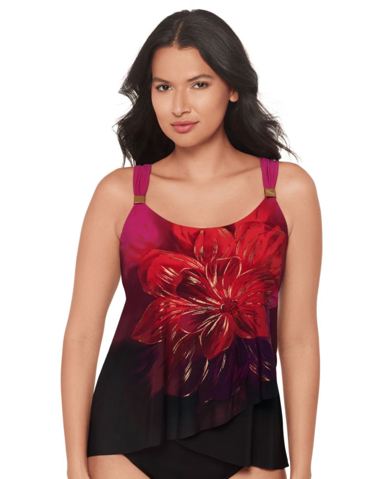 Women's Petali Rosa Dazzle Underwire Tankini Top