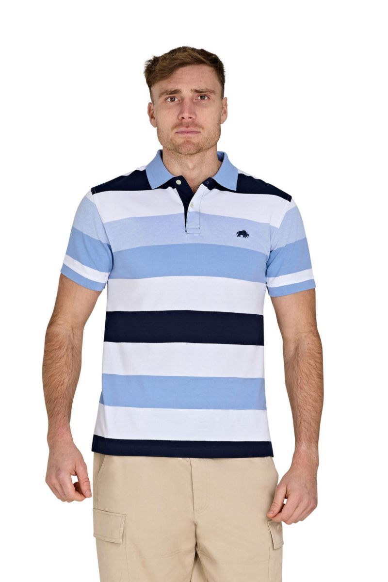 Men's Birdseye Hoop Pique Polo